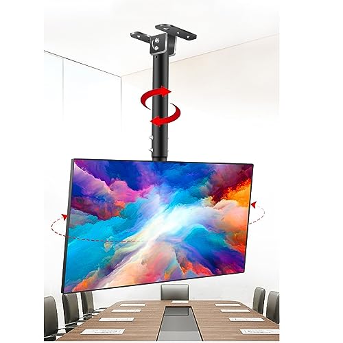 Soporte telescópico de TV for Techo con Altura Ajustable, Soporte de Pared for TV, Compatible con televisores de Pantalla Plana LCD de 37 a 85 Pulgadas.