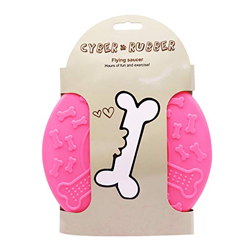 BlueBubble Shop Dog Frisbees Soft Rubber Indestructible Pet Toy Dog Flyer Flying Disc