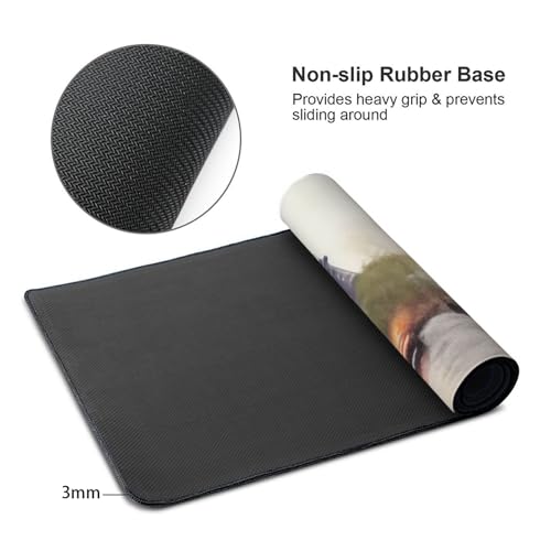 Large Desk Mat tapete para escritorio negro 89.9x39.9 cm miniatura 4