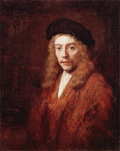 Rembrandt lienzo arte vertical cuadro decorativo oficina 60x90
