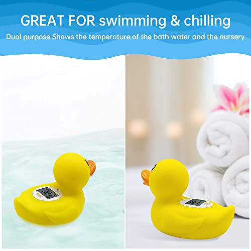 B&H Duck Baby Bath Thermometer, Toddlers Bath Temperature Thermometer Safety Floating Toy, Bathtub Thermometer, At Fahrenheit And Celsius Degree #TOP5