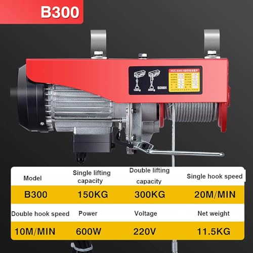 Kran mit 20 m Hubhöhe, doppelte Wärmeableitung, geeignet für Fabriken, Baustellen und Bergwerke, hebt 300 kg bis 1000 kg