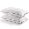 Twirest Pillows Pack of 2 - Shredded Memory Foam Pillow,Washable Hypoallergenic Hotel Bed Pillows,Filling Foam Pillows for Neck and Shoulder Pain,Standard Size(48 * 74cm)
