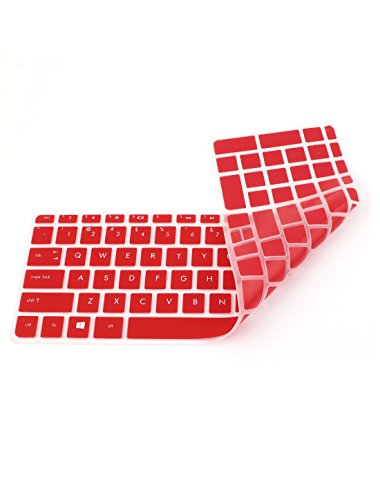 Protector de teclado de silicona rojo para HP029 miniatura 1