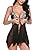 Avidlove Women Lace Lingerie Front Closure Babydoll V Neck Nightwear Sexy Chemise Nightie