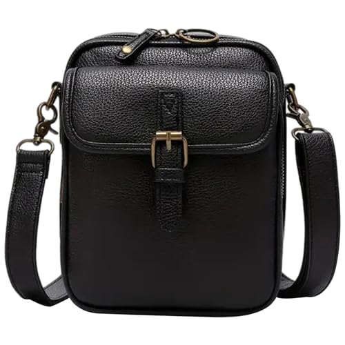 Sac à bandoulière antivol en cuir pour femme idéal pour voyager sereine