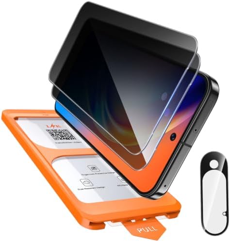 LϟK für Google Pixel 11 Sichtschutz mit Kameraschutz - 2 Stück | mit Auto Montage, HD-Hartglasfolie Displayschutz, Full Screen 0 Staub & Blasen Kratzfest Schutzfolie, Kompatibel mi