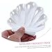BESPORTBLE Decorative Shell Jewelry Dish Holder Tray for Earrings Necklaces Rings Bracelets Fashion Organizer