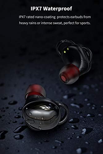 Wireless Bluetooth Earbuds, Bluetooth Headphones with Flashlight IPX5 Waterproof, 130 Hours Music Time In-ear TWS Wireless Headphones Touch Control Stereo Sound earphones for Sport Running