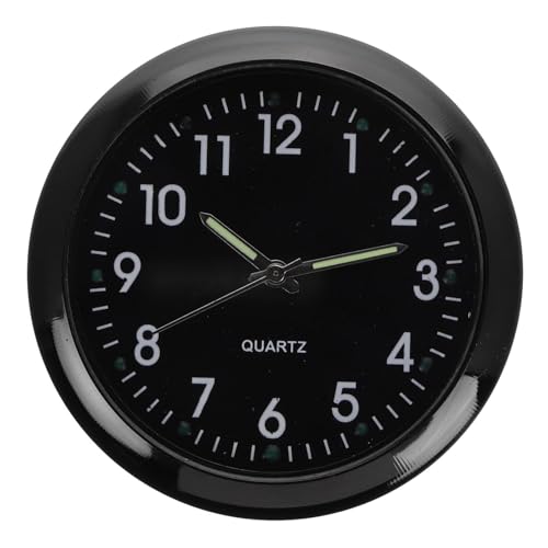 GARIOUANS ミニチュアハウス用リアル壁掛け時計 精巧なミニドールハウスアクセサリー 黒縁電子可動モデル ドールハウスシーン撮影用装飾品