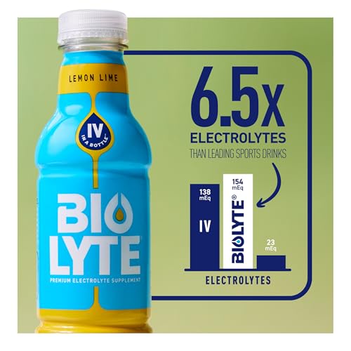 BIOLYTE Electrolyte Drink - IV in a Bottle Electrolyte Drink for Rapid Hydration - Variety Pack, 12-Pack