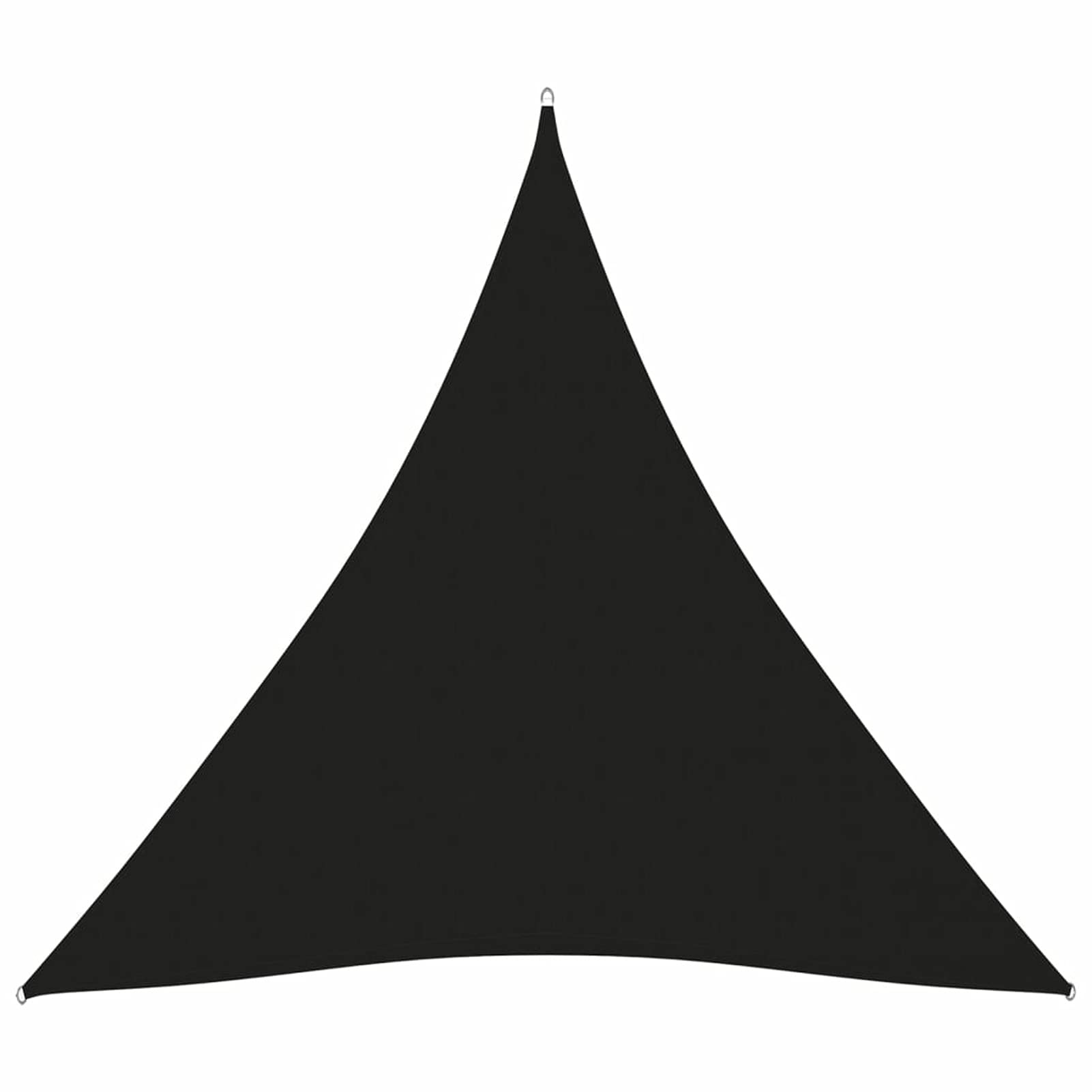 Parasole a Vela Oxford Triangolare 4x4x4 m Nero,Tenda a Vela Impermeabile Rettangolare Vela Ombreggiante Parasole Protezione Raggi U V per Esterno Giardino terrazza