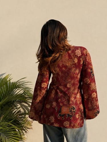 Image of ANNI Designer Cotton Short Kurti for Women | Stylish Kurti | Short Kurti Top | Casual Kurta for Women | Comfortable Cotton Kurtis for Womens