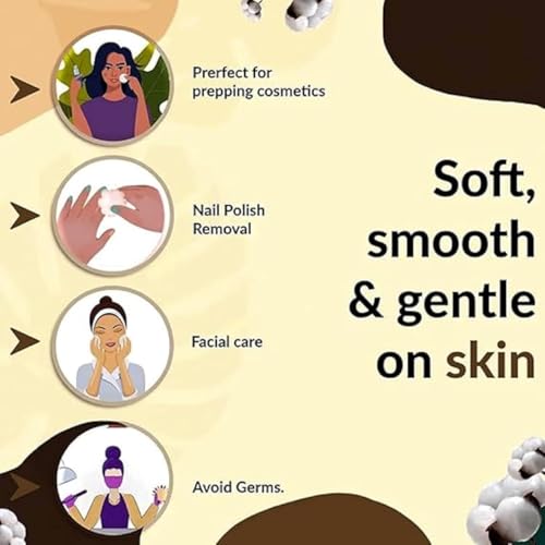 Image of Absorbent Cotton Roll 500gm for Medical Use - 100% Pure, Soft & Non-Sterile for First Aid, Wound Dressing, Baby Cleaning, Clinics, Puja, Diya & Samagri | For Face Cleansing use