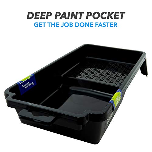 Precision Defined Farbwanne – Farbschale – Farbwanne für Farbrolle – Geeignet als Lackwanne oder Lasurwanne - Maler Farbwanne – 2er Set aus 100% recycelten Kunststoff – 32.29 x 16.8 x 6.1 (L x B x H)