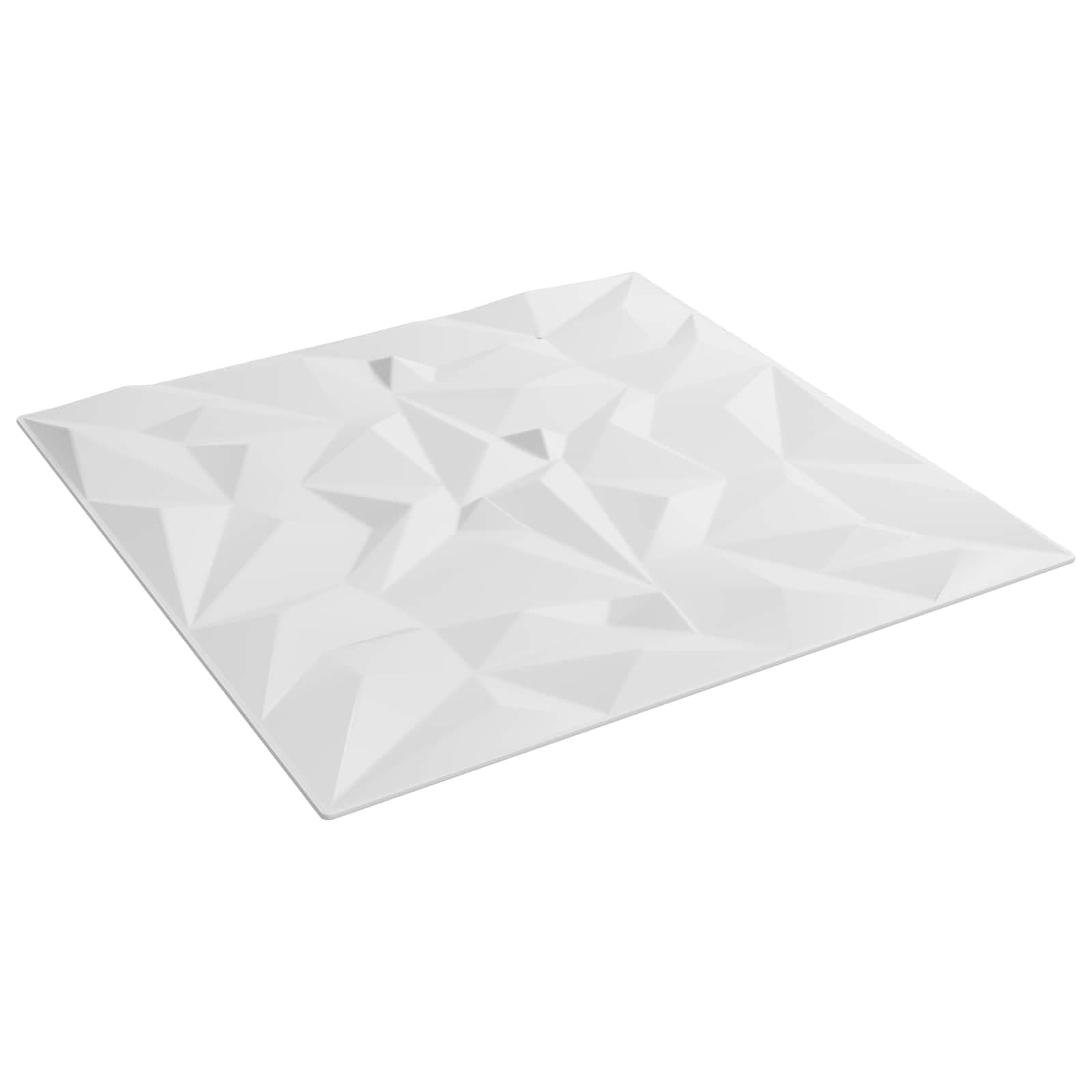 Panele ścienne 24 szt. białe 50 x 50 cm pianka XPS | Samoprzylepna, lekka, do samodzielnego przycięcia, wzór 3D do salonu, sypialni