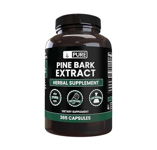 PURE ORIGINAL INGREDIENTS Pine Bark Extract (365 Capsules) No Magnesium Or Rice Fillers Always Pure