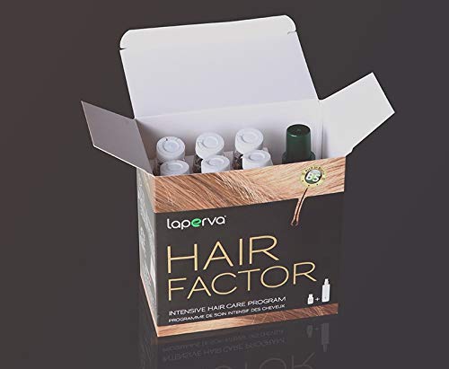 Laperva Hair Factor, Anti-Hair Loss Solution, Moisture Balance, and Hair Growth Support for Weak and Brittle Hair (12 Ampoules & Hair Lotion)
