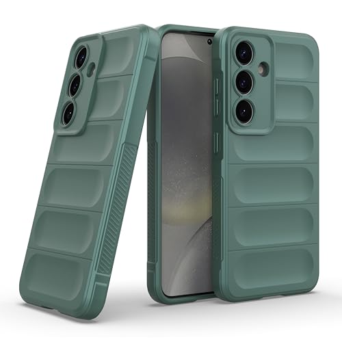Image of Zapcase Back Case Cover for Samsung Galaxy S25 Plus 5G | Compatible for Samsung Galaxy S25 Plus 5G Back Cover | Liquid Silicon Magic Case with Camera Protection | Dark Green