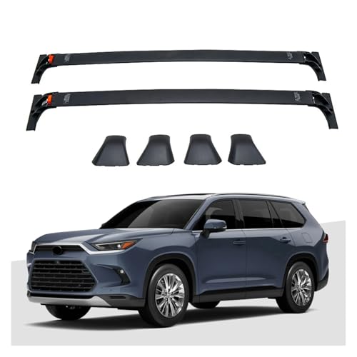 Barras transversales de techo para Highlander 2024 baca aluminio coche 2