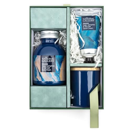 Luxury Bath Gift Set for Women, Pamper Spa Gift Set including Body Wash, Hand Cream & Soy Candle, Vegan Self Care Gift - Image 2