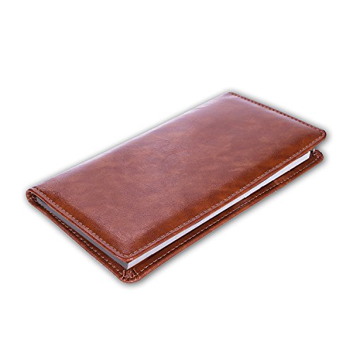 Aurya Leather Checkbook Cover Holder with Free Divider Left Handed with Middle Pen Design Checkbook Cover Case for Women/Men - Thumbnail 2