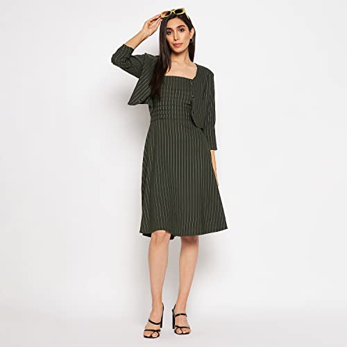Image of CAMEY Women Striped Cotton Dress