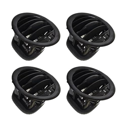 Aireador de salpicadero negro para Opel Adam y Corsa D, rejilla de aire acondicionador de 4 piezas