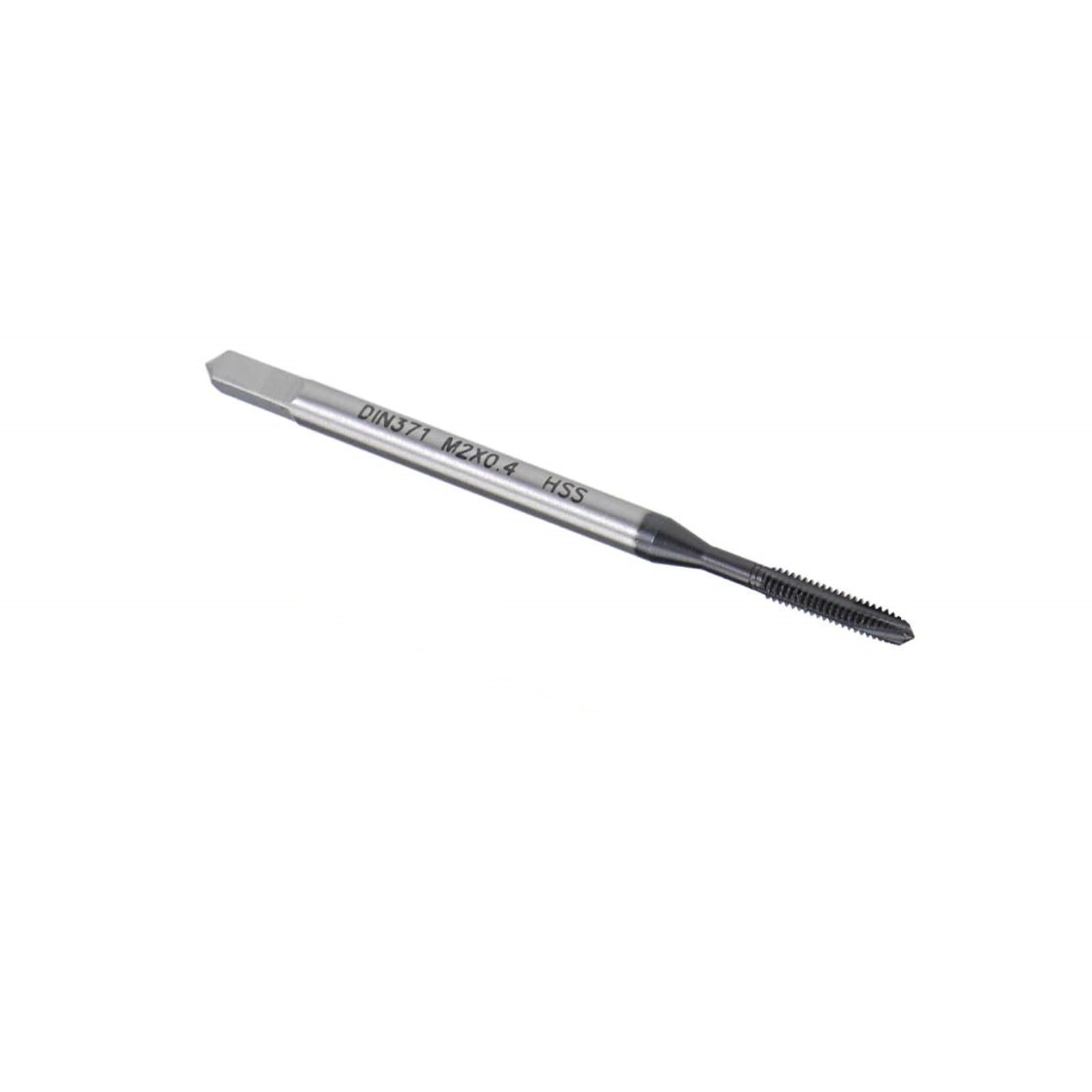 MACHSWON Spiral Point Threading Tap M2 x 0.4mm, for Through-Hole Threads, H2 High Speed Steel, TICN Coated Finish
