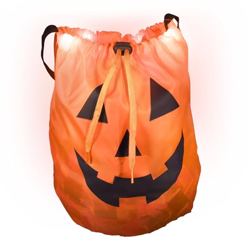 Windy City Novelties Led Halloween Pumpkin Draw String Trick or