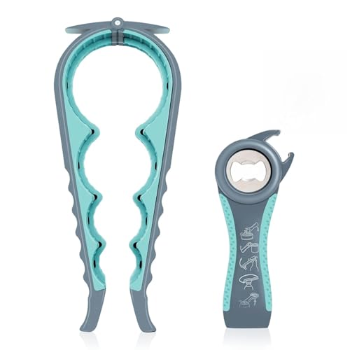 NileHome jar Opener Bottle Opener Kitchen Gadgets 5 in 1 Multi Function for Arthritis Hands weak HandsElderly