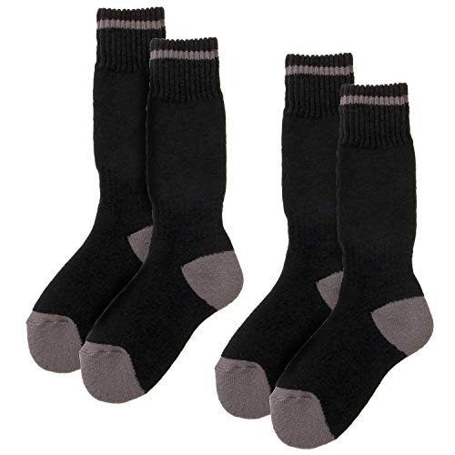 VAXPOT(バックスポット) スキーソックス 2足組 キッズ ジュニア 【パイル編み 足首サポート ソフト仕上げ】 VA-1751 LN-GRY 15-18cm