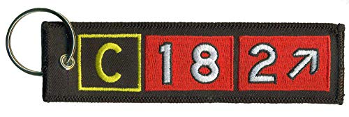 Airport Taxiway Sign Keychain. Select from a Variety of Aircraft Types! (Cessna 182)