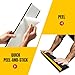 HOXWELL 2 Pcs 18'' Heavy Duty Parking Aid for Garage, with Yellow Safety Stripes, Parking Gadgets Protects Car and Garage Walls, Parking Stopper Easy to Install 2 Packs
