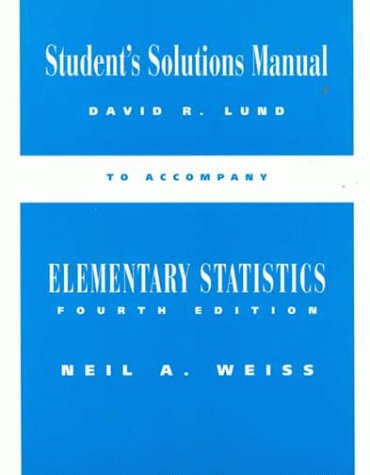 Title Elementary Statistics - Student Solutions Manual