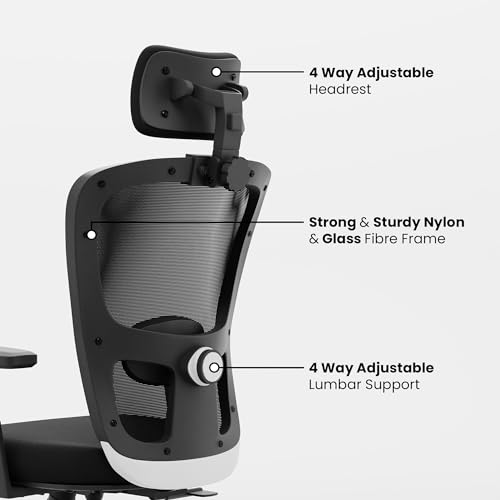 Green Soul Jupiter Echo | Ergonomic Office Chair with 3 Years Warranty | 2D Headrest & Lumbar Support | Synchro-Tilt Lock Mechanism | Heavy Duty... - Image 4