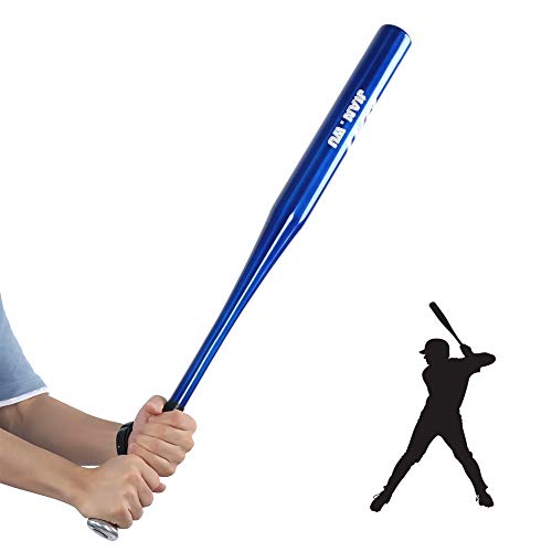 Bate de béisbol, de aleación de aluminio, ligero, bate de béisbol, antideslizante, para softball y deportes al aire libre (32 pulgadas, 82 cm, azul)