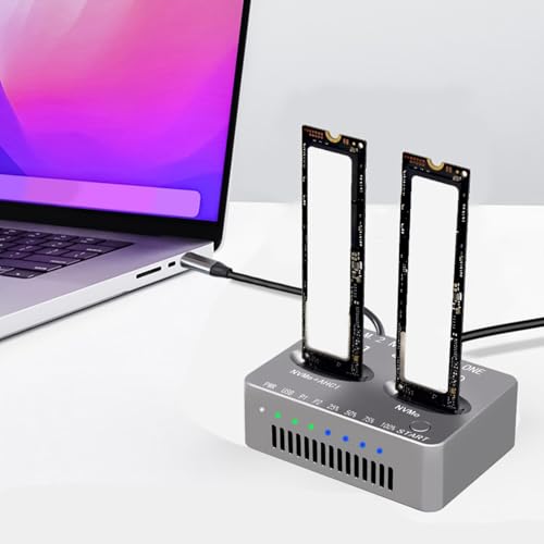 Docking Station Doble NVME SSD USB 3.2 Tipo C miniatura 2