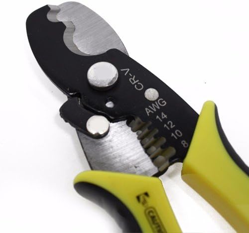 Miniatura 3 de Herramienta eléctrica métrica de 8 "pulgadas de cable multifuncional para pelar alambre herramienta 8-14 AWG