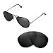 Produktbild Walleva Ersatzgläser für Ray-Ban Aviator RB3025 55mm Sonnenbrillen  mehrere Optionen erhältlich (Schwarz - Polarisiert)