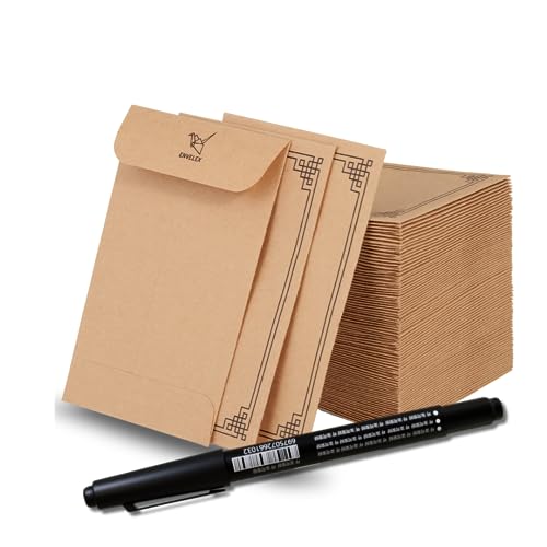 Envelex Small Coin Envelopes 2 1/4 x 3 1/2 inches 130 gsm Seed...