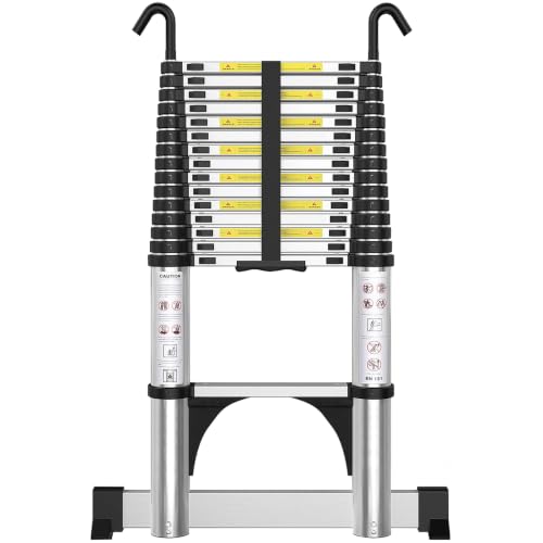 Treemoo Telescoping Ladder 20FT, Extension Ladder with Stabilizer