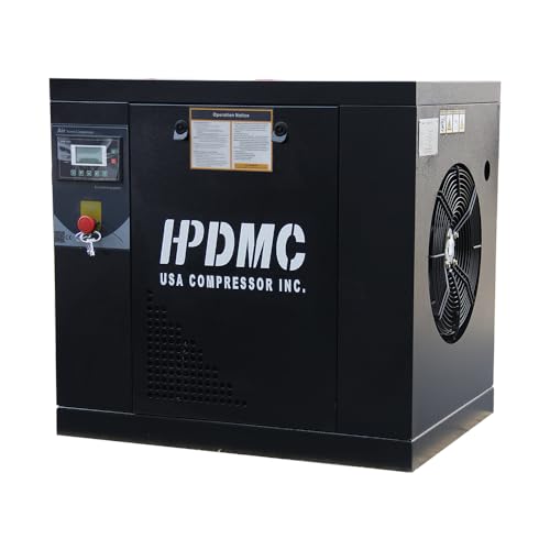 HPDMC PACK4 4KW 5.5HP Rotary Screw Air Compressor 230V/3Ph 18CFM 125psi Heavy Duty Air Compressed System