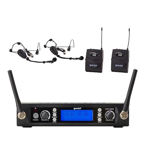 Gemini Sound UHF-6200HL Wireless Mic System &ndash; UHF Receiver