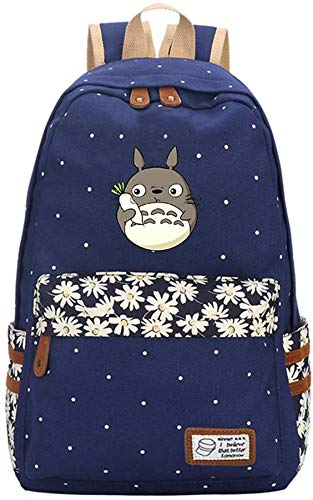 Mi Vecino Totoro Mochila de Dibujos Animados Bolso de Hombro Escolar Studio Ghibli Adolescente