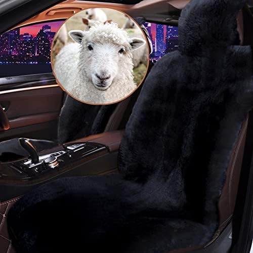 Altlue Real Genuine Sheepskin Seat Covers for Cars SUV Trucks Van RV