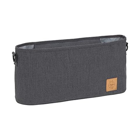 LÄSSIG Baby Kinderwagenorganizer Buggy Organizer Kinderwagentasche inkl. Kinderwagenbefestigung/Organizer Glam Goldie anthracite, 1 Stück (1er Pack) Cover