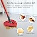 Funtin 2-Pack Mop Scrub Brush Head Compatible with Ocedar EasyWring 1-Tank Spin System, Shower Floor Scrubber for Bathroom Kitchen, Not Fit RinseClean