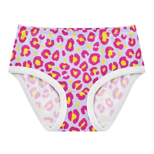 Little Girl Underwear Toddler Panties Kids Undies Leopard Print Soft Cotton Briefs 2T-8Y
