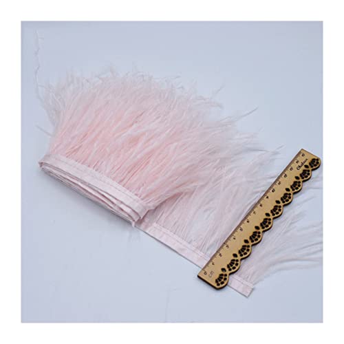 Frange de plumes d'autruche haut de gamme de 10m - 6